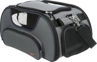 TRIXIE Tiertransporttasche Airline Tasche&nbsp;Wings - grau/blau - 28 &times; 23 &times; 46 cm