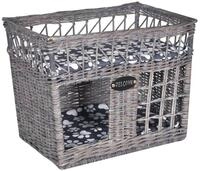 vidaXL Tierbett Kuschelh&ouml;hle f&uuml;r Katzen Haustiere mit Kissen Weide Quadratisch