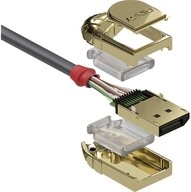 Lindy 10m DisplayPort 1.2 Kabel, Gold Line 36296 HDMI-Kabel