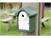 Wildlife Vogelhaus Nistkasten Holzbeton grün/weiß LxBxH: 16,5x18,5x25