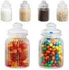 relaxdays Vorratsglas Vorratsgl&auml;ser 6er Set 1000 ml, Glas