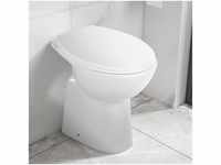 vidaXL Stand-Toilette Soft-Close weiß (145779)