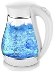 Adler Wasserkocher Adler AD 1274 Wasserkocher Glas 1,7L wei&szlig;