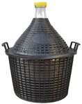 Vina Vorratsglas Glasballon im Schutzkorb, Glas