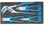 Gedore Zangenset 1500 CT1-142 Zangen-Sortiment in Check-Tool-Modul