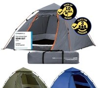 Lumaland Kuppelzelt Pop Up in 10 Sekunden aufgebaut, Wurfzelt Camping Festival