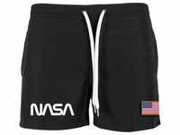 MisterTee Badeshorts Herren NASA Worm Logo Swim Shorts