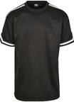 URBAN CLASSICS Netzshirt Urban Classics Herren Oversized Stripes Mesh Tee (1-tlg)