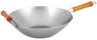 KEN HOM Wok Wok 36 cm Excellence silber, (1-tlg), Wok, &Oslash;36cm, Karbonstahl, silber
