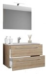 VCM Waschtisch 3-tlg. Waschplatz Waschtisch Badinos Schublade SP (Set, 3-St., 1x