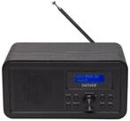 Denver DAB-30B Digitalradio (DAB) (DAB+, FM PLL, Uhr & Alarm, Snooze, 20-stufige