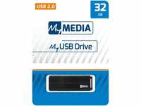 MyMedia Mymedia USB 2.0 Stick 32GB, schwarz Retail-Blister USB-Stick