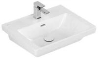 Villeroy & Boch Badm&ouml;bel-Set V&B Waschtisch Subway 3.0 55x44cm, eck., m 1...