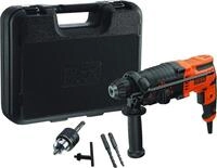 Black + Decker Kombihammer SDS-plus Kombihammer, 650 Watt, 1,4 Joule, (1-tlg)