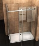 Aloni Eckdusche mit Teilrahmenkonstruktion (verchromt), Duschglas,...