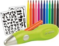 JOLLY Kreativset Elektrischer Airbrush-Stift f&uuml;r Kinder inkl. Vorlagen...