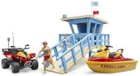 Bruder&reg; Spielfigur bruder bworld Life Guard Station mit Quad und Personal Water