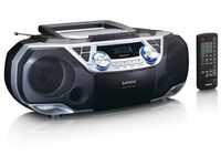 Lenco SCD-120SI UKW-Radio (FM, 12 W, XXL-Boombox mit 12W Lautsprechern &