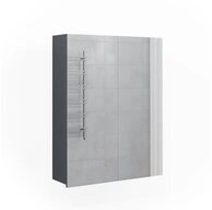 Vicco Badezimmerspiegelschrank Fredd, Anthrazit Hochglanz, 60 x 77 cm (1-St)