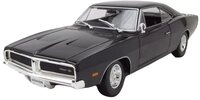 Maisto&reg; Modellauto Dodge Charger R/T 1969 schwarz, Ma&szlig;stab 1:18