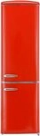 exquisit K&uuml;hl-/Gefrierkombination RKGC250-70-H-160E rot, 181 cm hoch, 55 cm breit,