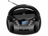 Denver TDB-10 Boombox (DAB+, UKW Radio, CD/MP3 Player, Bluetooth, USB, AUX-IN...