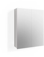 Vicco Badezimmerspiegelschrank Fredd, Wei&szlig; Hochglanz, 60 x 77 cm (1-St)