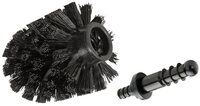 WENKO Badaccessoire-Set WENKO Ersatzb&uuml;rste f&uuml;r WC Garnituren mit Adapter Schwarz