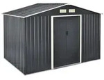 en.casa Gartenhaus, BxT: 277x191 cm, Gartenschuppen 277x191x192cm Stahlblech mit