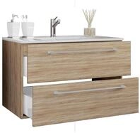 VCM Waschtisch 2-tlg. Waschplatz Waschtisch Badinos 2 Schublade (Set, 2-St., 1x