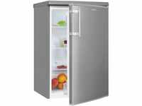 exquisit Kühlschrank KS16-V-H-040E inoxlook, 85,5 cm hoch, 55 cm breit, 127 L