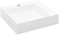 vidaXL Waschbecken 50 x 50 x 123 cm Waschbecken 50x50x12,3 cm Mineralguss...