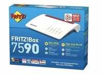 AVM FRITZ!Box 7590 AX ohne ISDN-S0-Port WLAN-Router rot|weiß