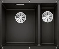 Blanco Granitsp&uuml;le SUBLINE 340/160-U, eckig, 46/56 cm, (1 St), erh&auml;ltlich in