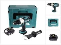 Makita S&auml;ulenbohrmaschine DDF 451 G1J Akku Bohrschrauber 18 V 80 Nm + 1x Akku 6,0 Ah