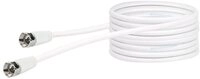 Schwaiger SAT Anschlusskabel SAT-Kabel, 75 dB 10m wei&szlig; Antennenkabel 2-fach