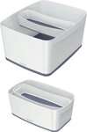 LEITZ Aufbewahrungsbox Aufbewahrungsschale myBox lang wei&szlig;/grau