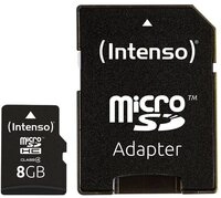 Intenso Intenso Speicherkarte microSDHC Card 8GB Cl4 Speicherkarte