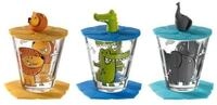 LEONARDO Gl&auml;ser-Set Leonardo Kinder-Trinkset 9-tlg. Bambini L&ouml;we/Krokodil/Elefant,