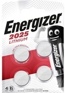 Energizer Knopfzellen-Batterie Lithium CR2025 3,0 Volt - 4 St&uuml;ck. Batterie