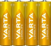 VARTA Varta Batterie Alkaline, Mignon, AA, LR06, 1.5V Longlife, Shrinkwrap...