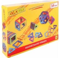 Vedes Spiel Creathek Magnetische Formen, 34 St&uuml;ck