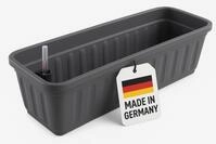 ALPFA Balkonkasten anthrazit 60 cm mit Wasserspeicher Made in Germany Blumenkasten