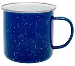 BasicNature Tasse Origin Outdoors Emaille-Tasse 360 ml mit Edelstahlrand &ndash; Camping