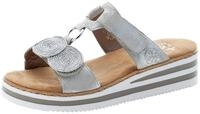 Rieker Pantolette, Keilabsatz, Sommerschuh, Schlappen f&uuml;r den Sommer