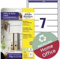 Avery Zweckform Etikett Avery Zweckform Ordner-Etiketten Recycling 38x192mm A4