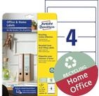 Avery Zweckform Etiketten Ordneretikett LR4761-10 breit/kurz 61 x 192 mm (B x H) ohne