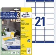Avery Zweckform Etiketten AVERY Zweckform 7160-10 210 Adressetiketten wei&szlig; 63,5 x