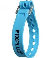 Fixplus Fahrradreflektor FixPlus Spannband Strap 35 cm hellblau - elastisches
