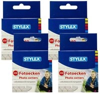 Stylex Schreibwaren Fotoalbum 4x Toppoint Fotoecken 4 x 250
